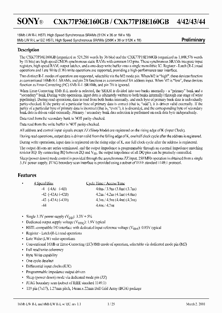 CXK77P36E160GB-43BE_1978413.PDF Datasheet