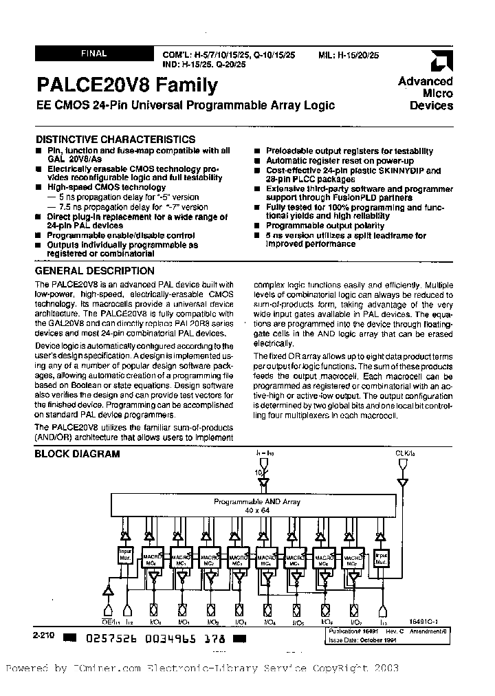 PALCE20V8H-15E4B3A_1988388.PDF Datasheet