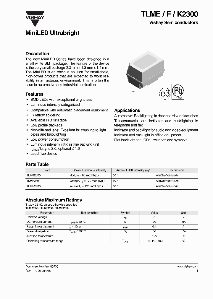 TLME2300_1991538.PDF Datasheet