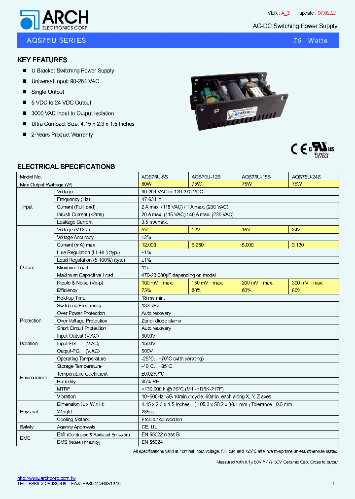 AQS75U-5S_1993433.PDF Datasheet