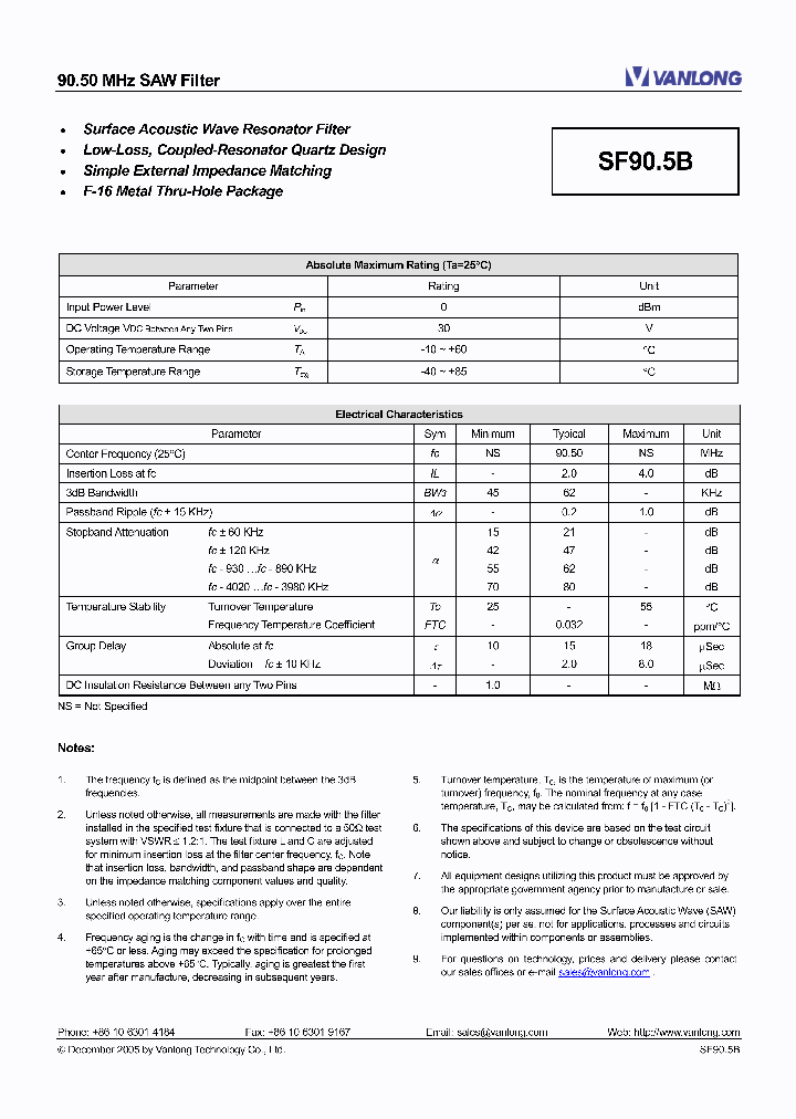 SF905B_2000548.PDF Datasheet