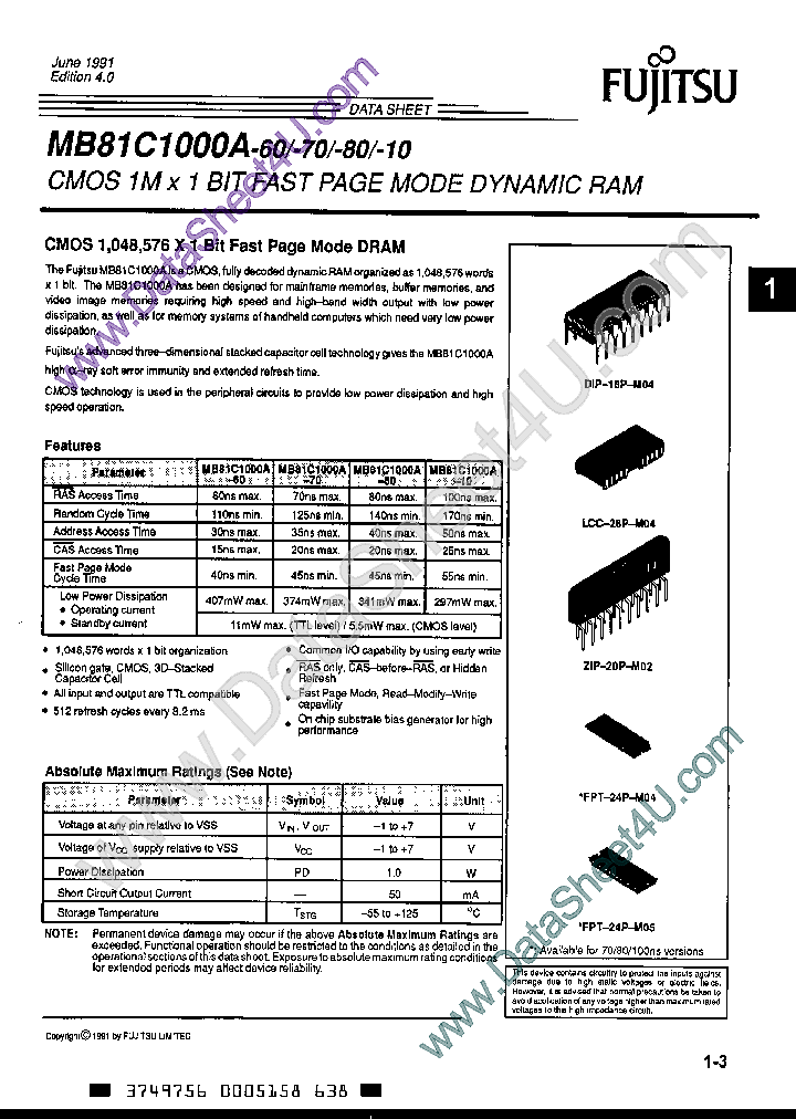 MB81C1000A_2019614.PDF Datasheet