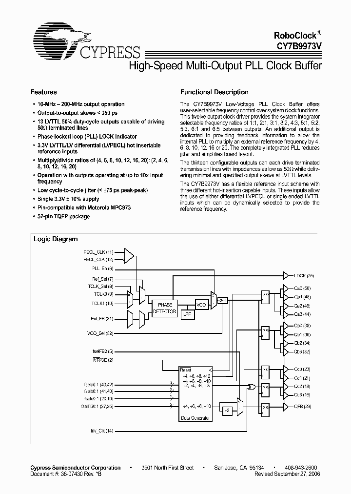 CY7B9973V-AXCT_2023202.PDF Datasheet