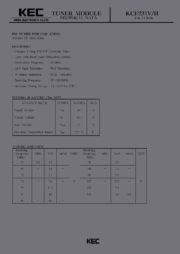 KCF231H_2031469.PDF Datasheet