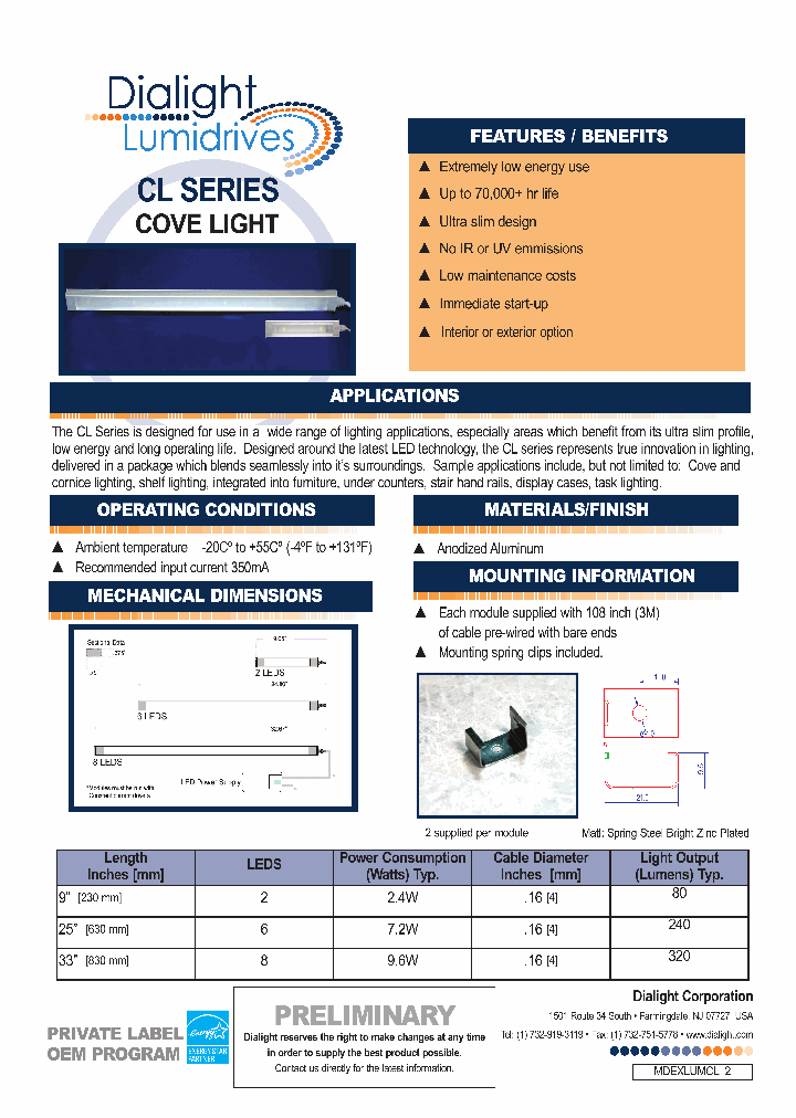 CL630WWIP_2033294.PDF Datasheet