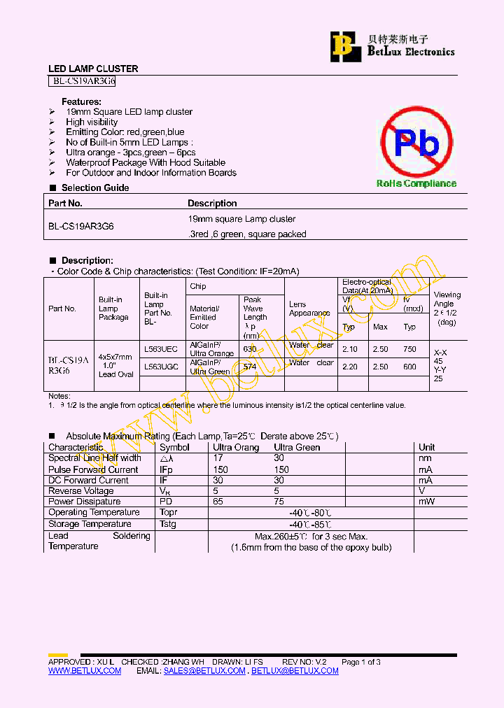 BL-CS19AR3G6_2038366.PDF Datasheet