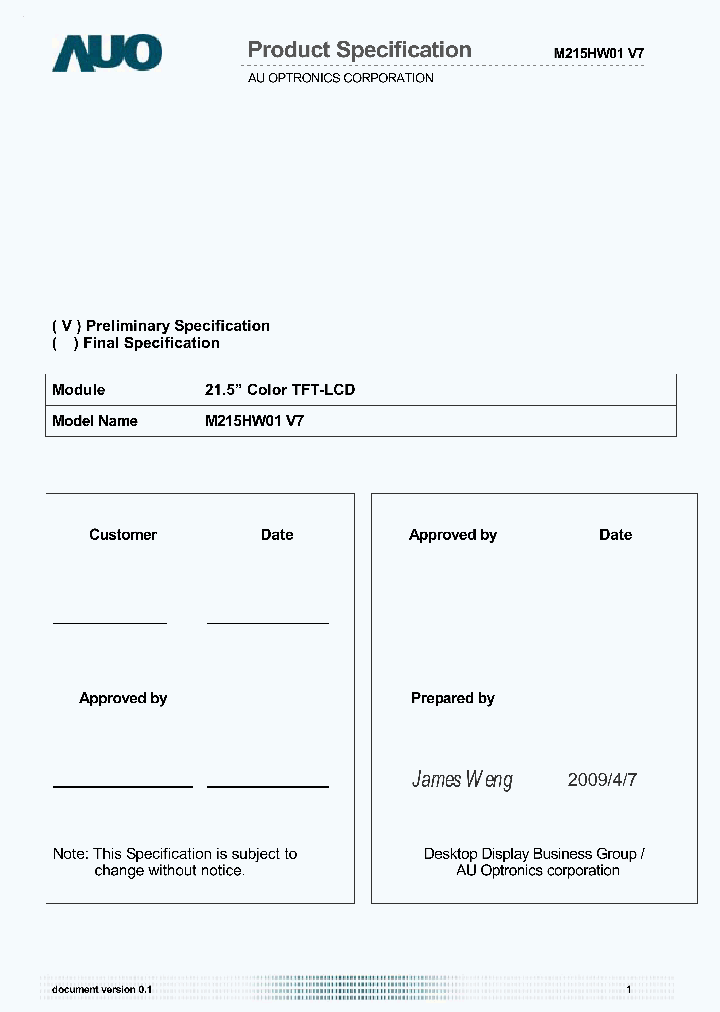 M215HW01-V7_2040404.PDF Datasheet