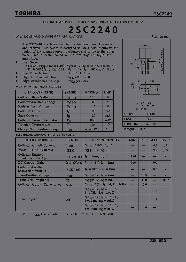 2SC2240BL_2046632.PDF Datasheet