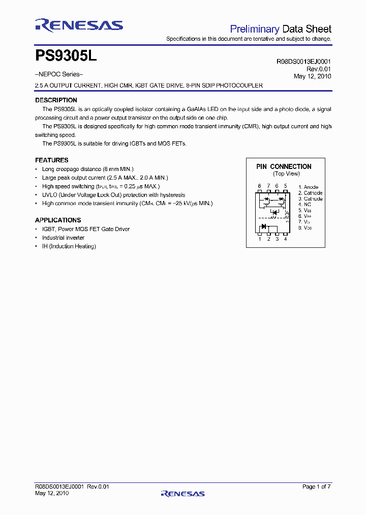 PS9305L-AX_2060701.PDF Datasheet