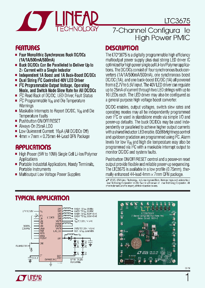 LTC3675EUFFTRPBF_2063196.PDF Datasheet