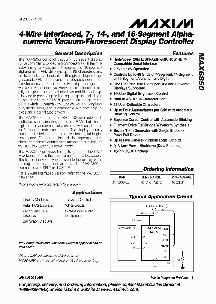 MAX6850_2065978.PDF Datasheet
