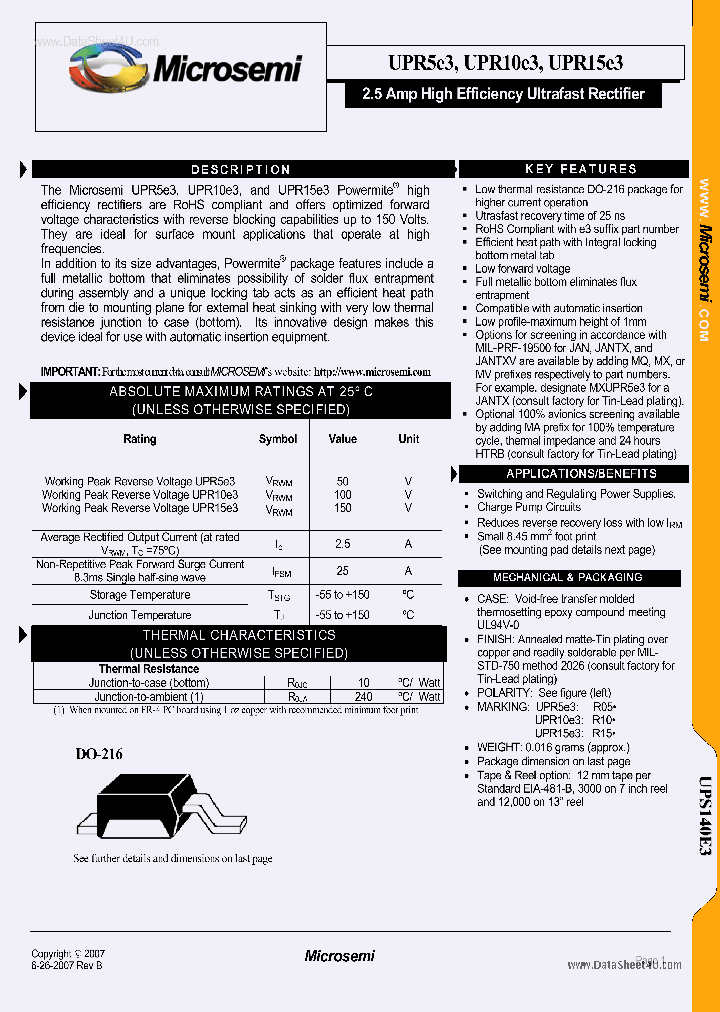 UPR10E3_2065022.PDF Datasheet