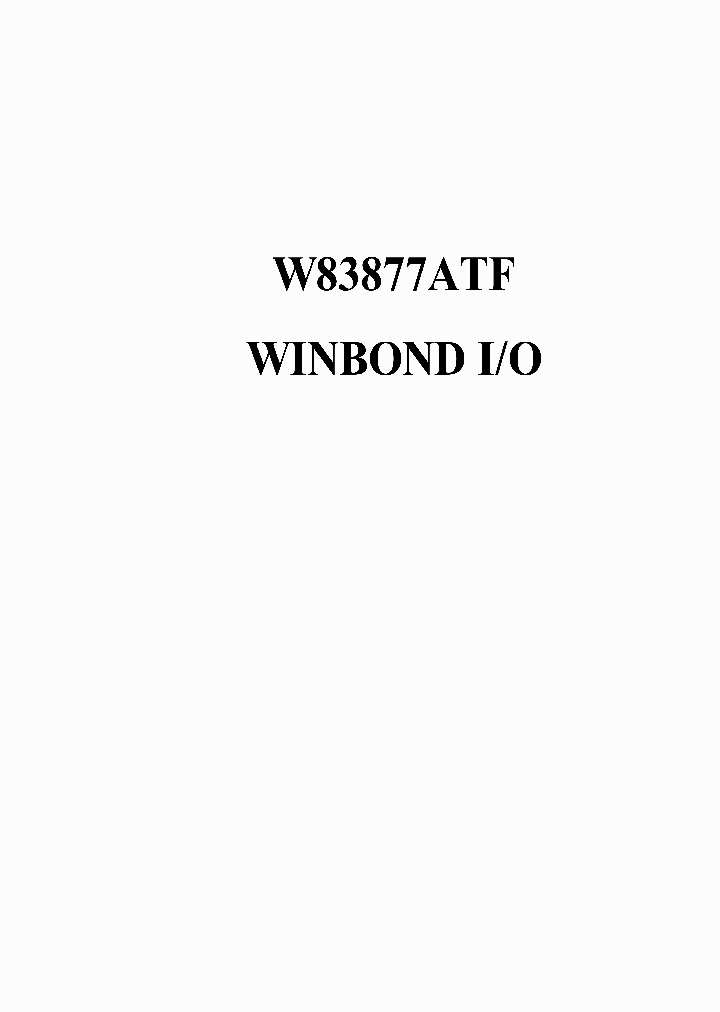 W83877ATF_2067336.PDF Datasheet