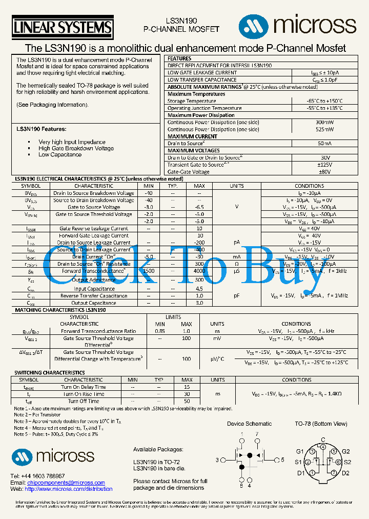 LS3N190TO-78_2076647.PDF Datasheet