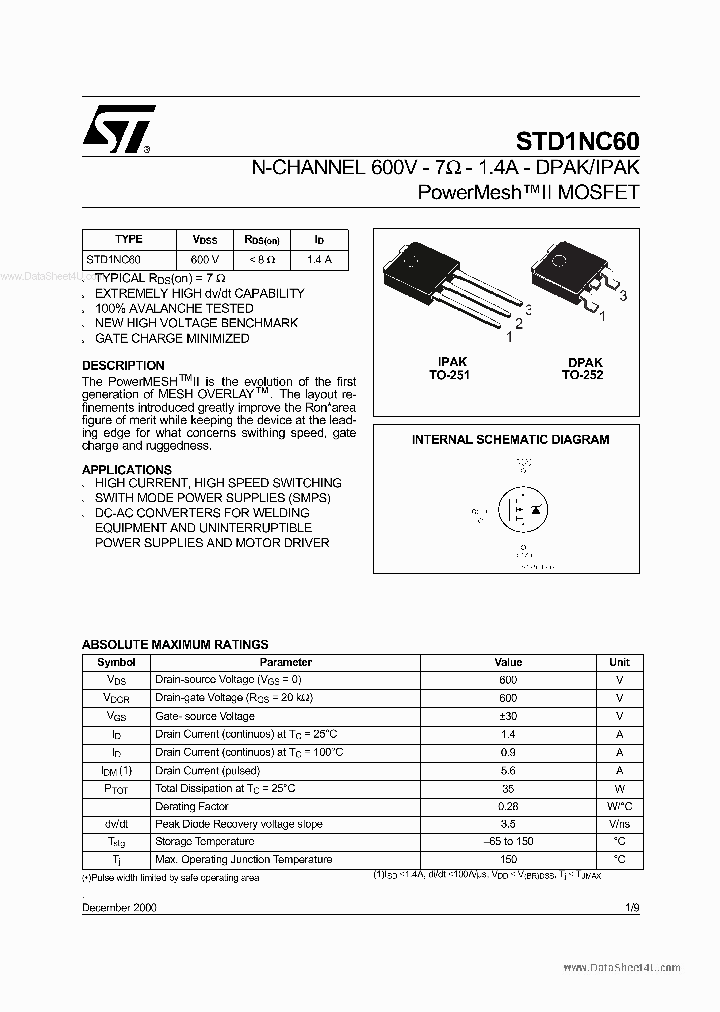 D1NC60_2100353.PDF Datasheet