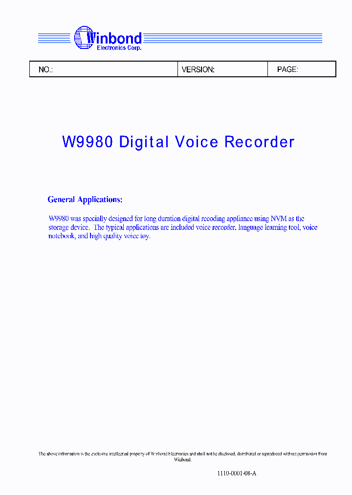 W9980_2106122.PDF Datasheet