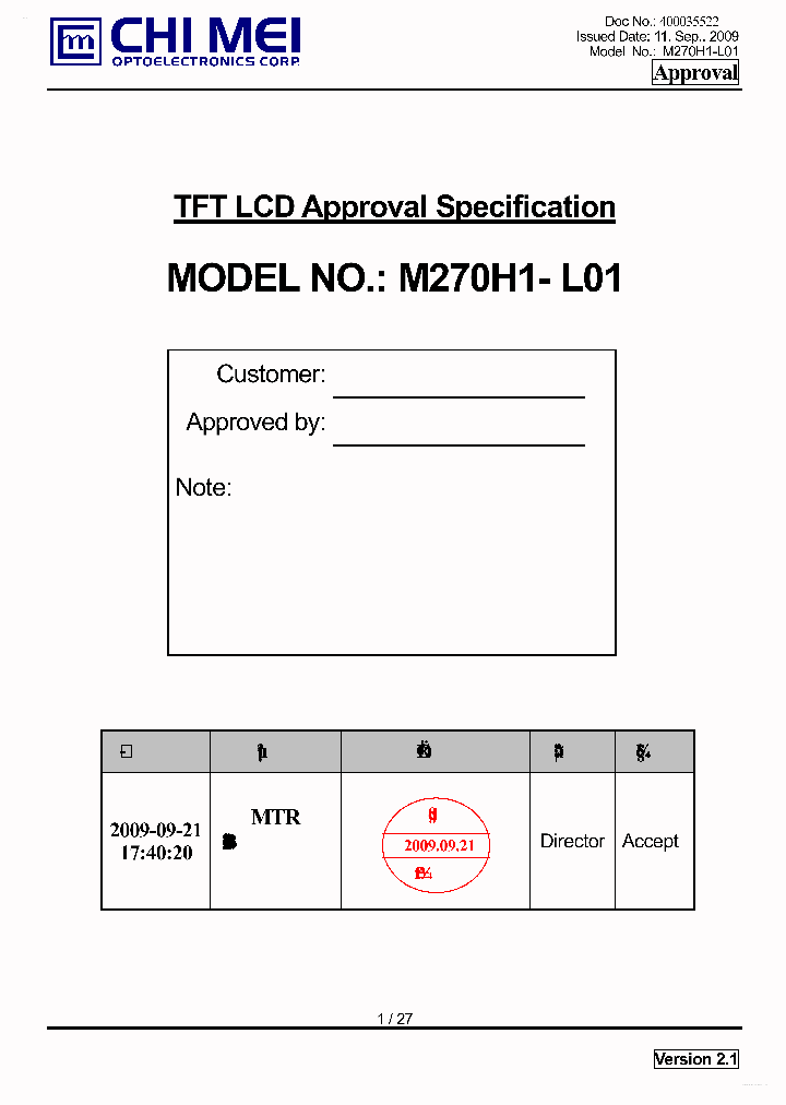 M270H1-L01_2104896.PDF Datasheet