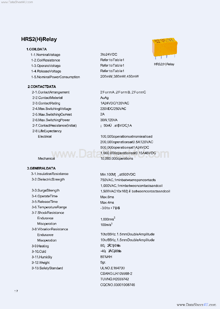 HRS2H-S_2108799.PDF Datasheet