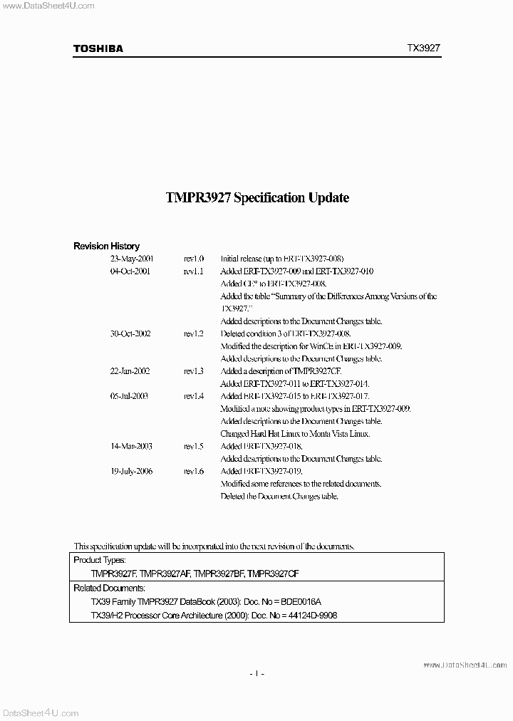 TMPR3927_2109285.PDF Datasheet