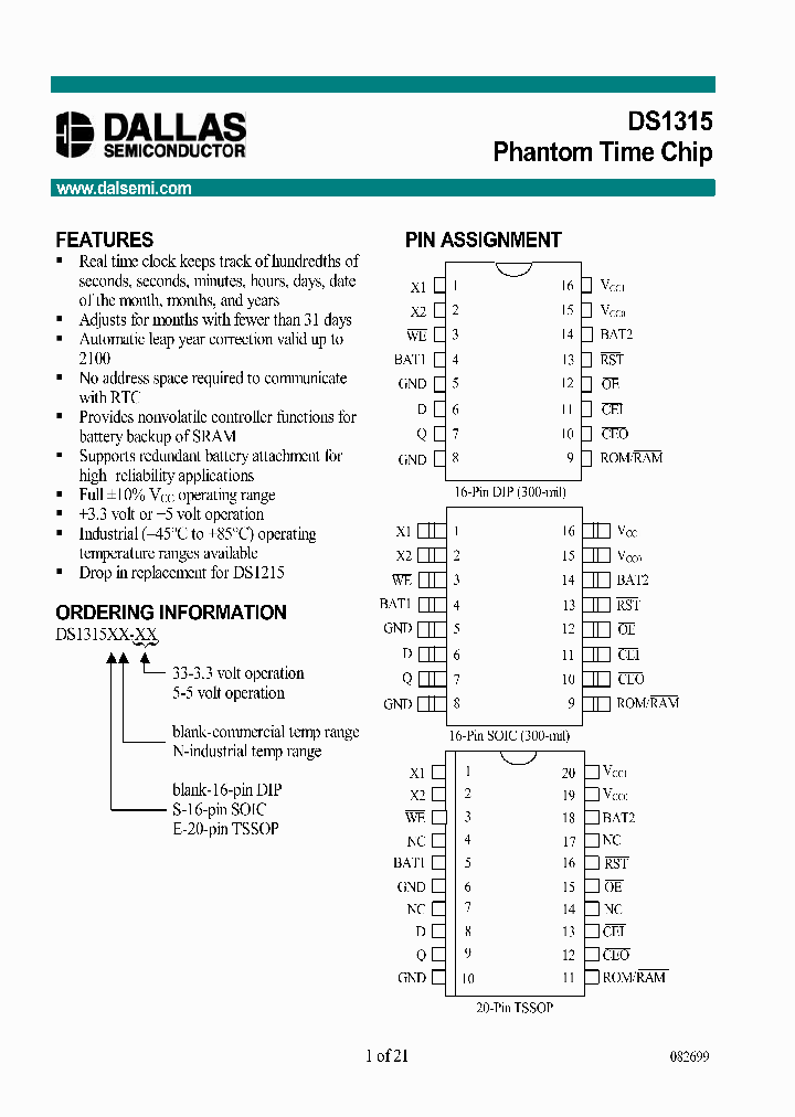 DS1315_2164110.PDF Datasheet