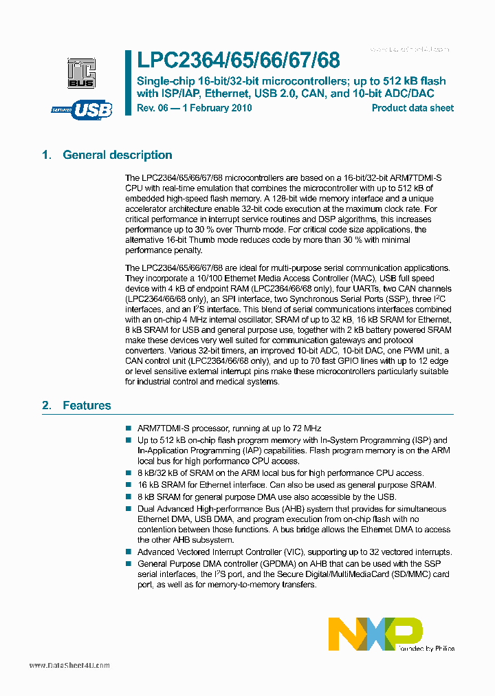 LPC2368_2164876.PDF Datasheet