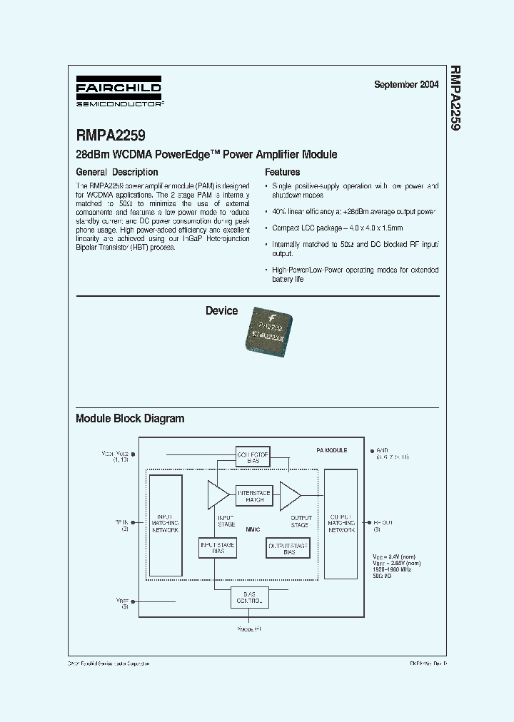 RMPA2259_2169390.PDF Datasheet