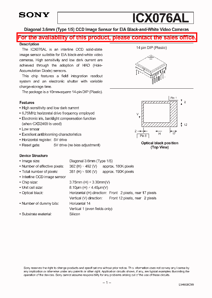 ICX076AL_2169614.PDF Datasheet