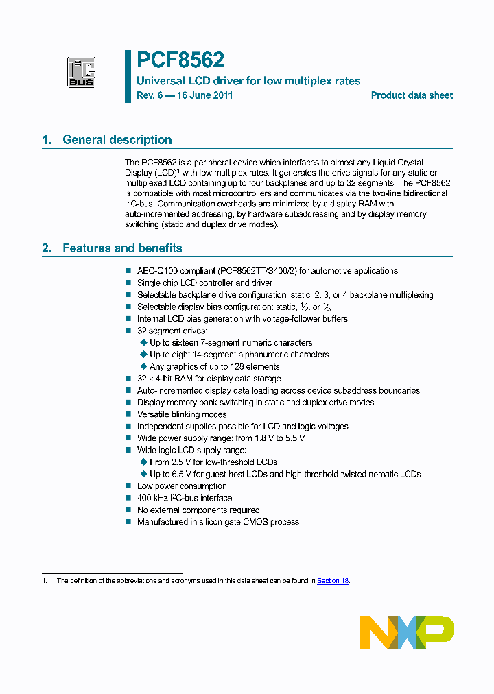 PCF8562TT-2_2179623.PDF Datasheet