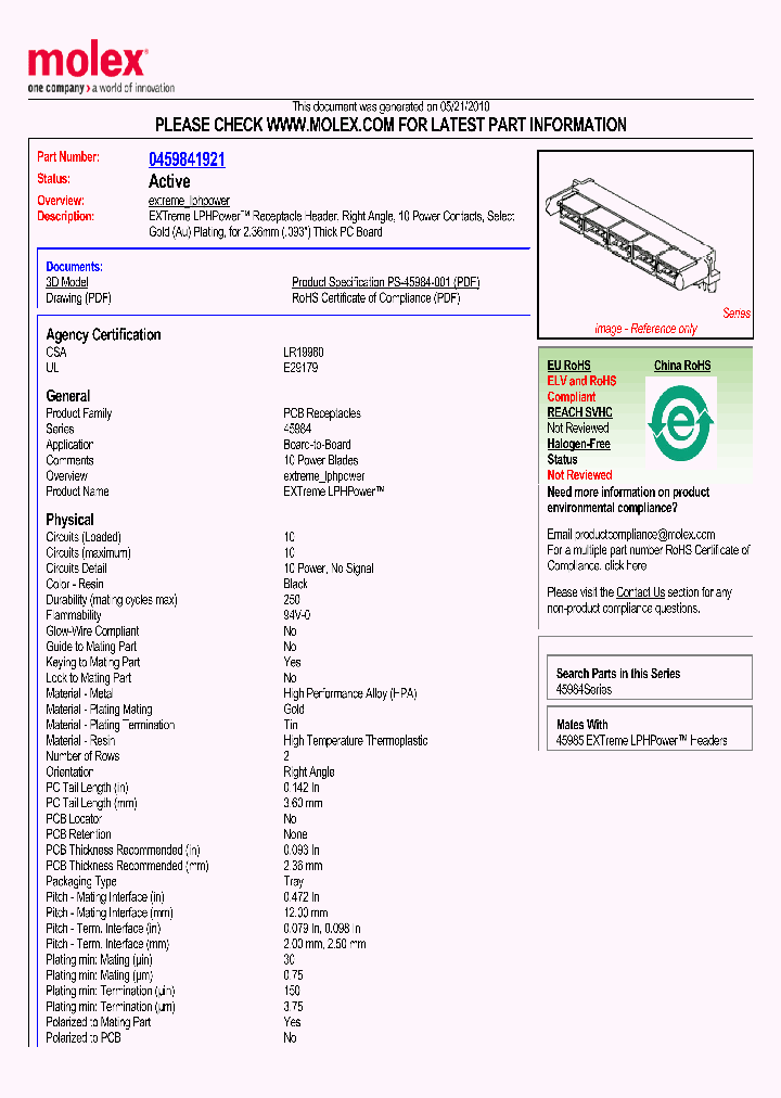 45984-1921_2204472.PDF Datasheet