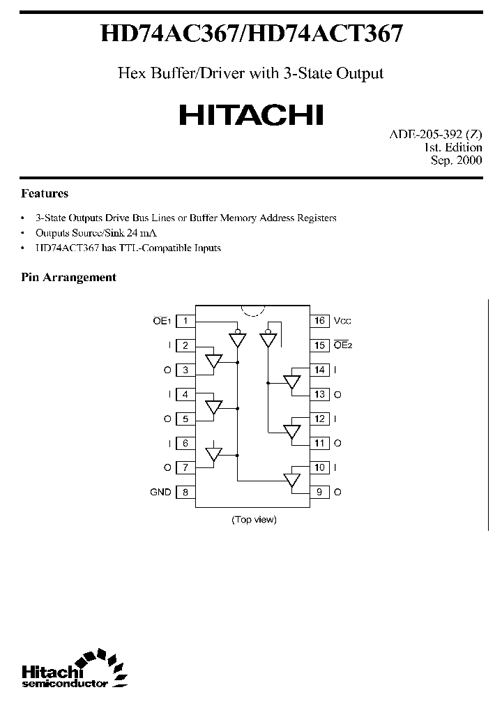 HD74AC367HD74ACT367_2232328.PDF Datasheet