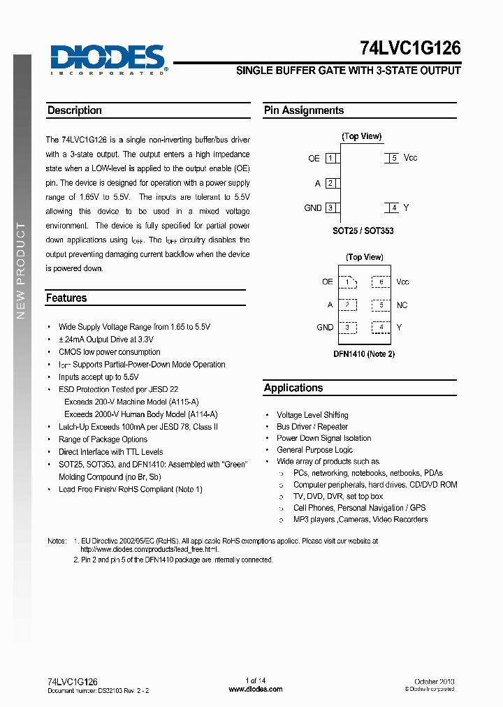 74LVC1G126_2233336.PDF Datasheet