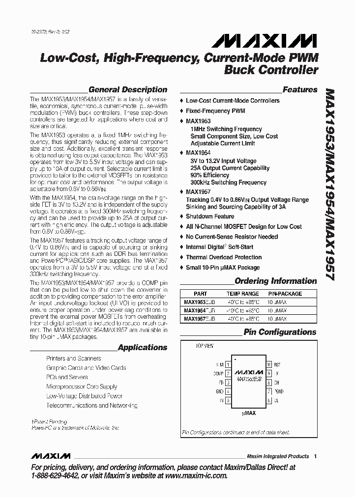 MAX1953_2236330.PDF Datasheet