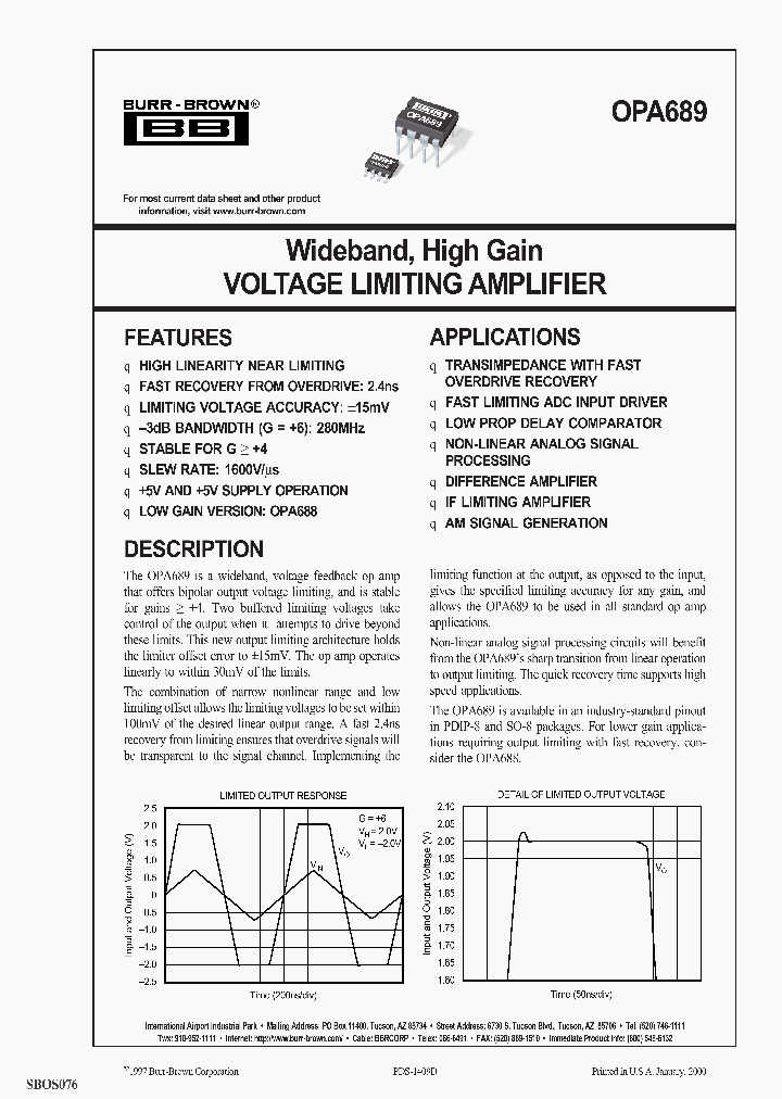 OPA689U2K5_2249280.PDF Datasheet