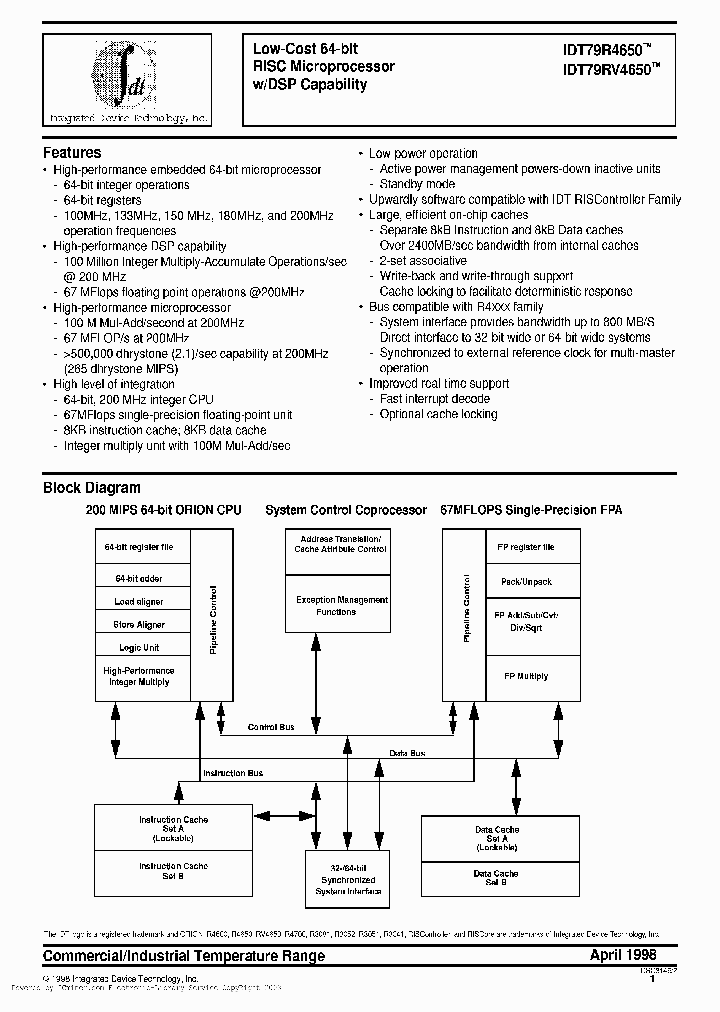 IDT79RV4650-133MS_2251996.PDF Datasheet