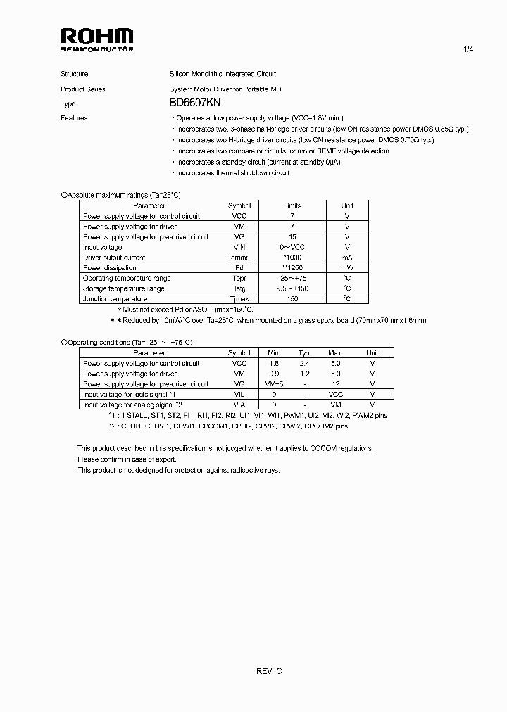 BD6607KN_2257689.PDF Datasheet