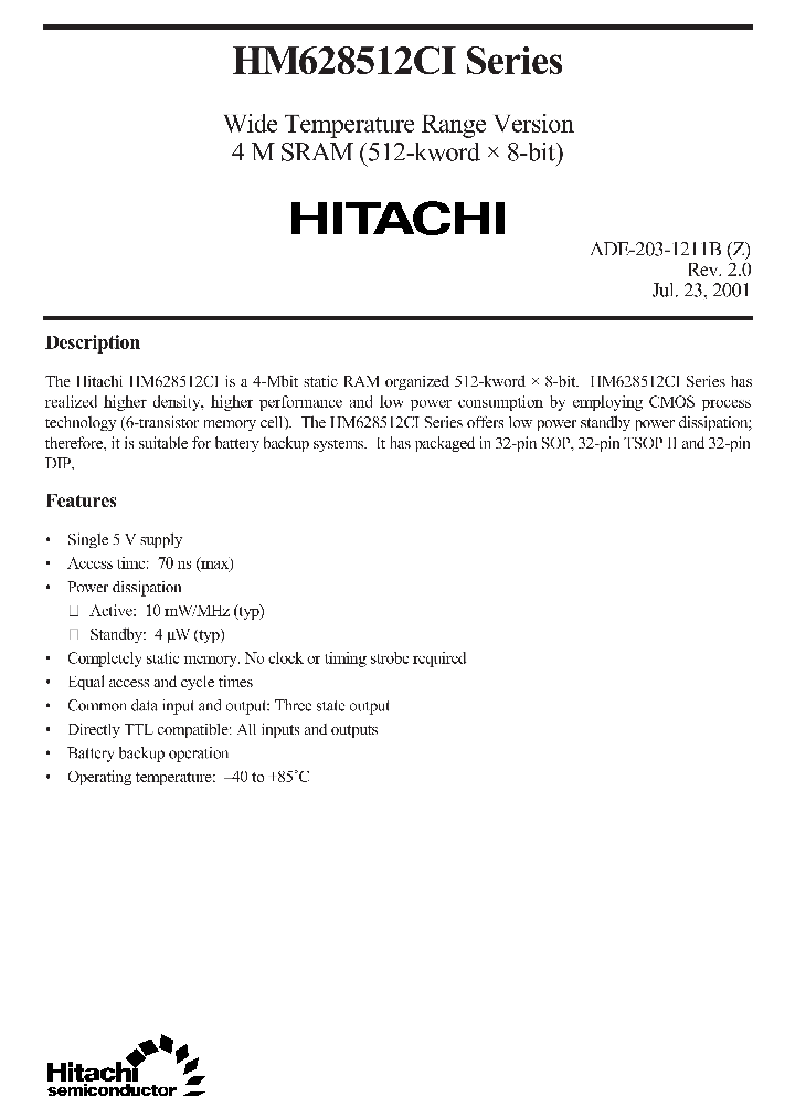 HM628512CLTTI_2268343.PDF Datasheet