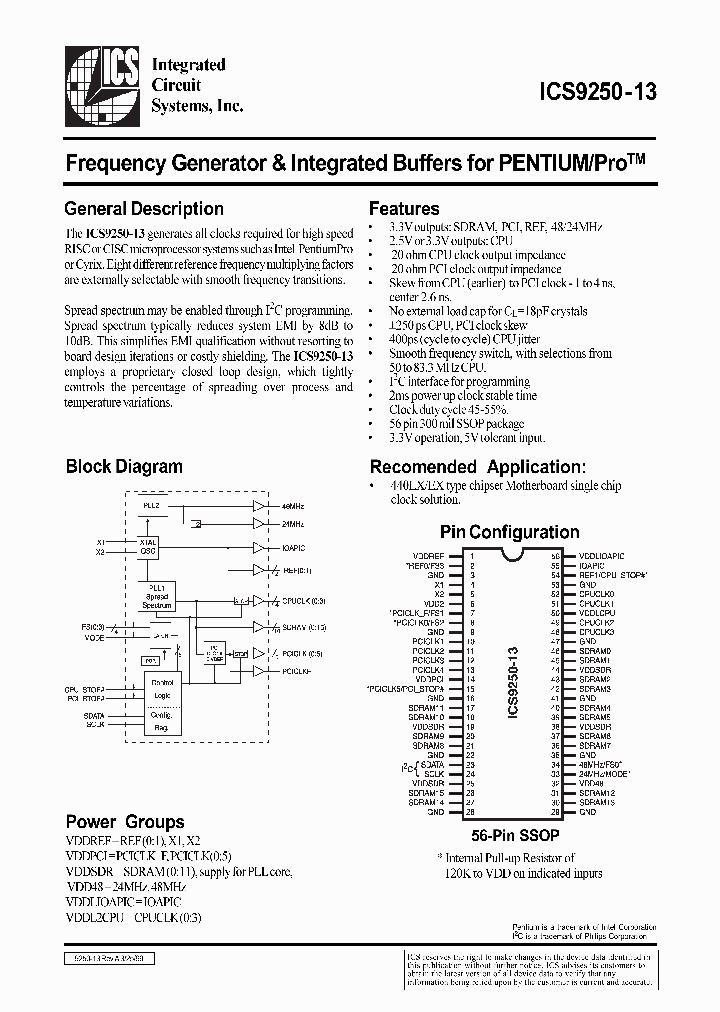 ICS9250-13_2268736.PDF Datasheet