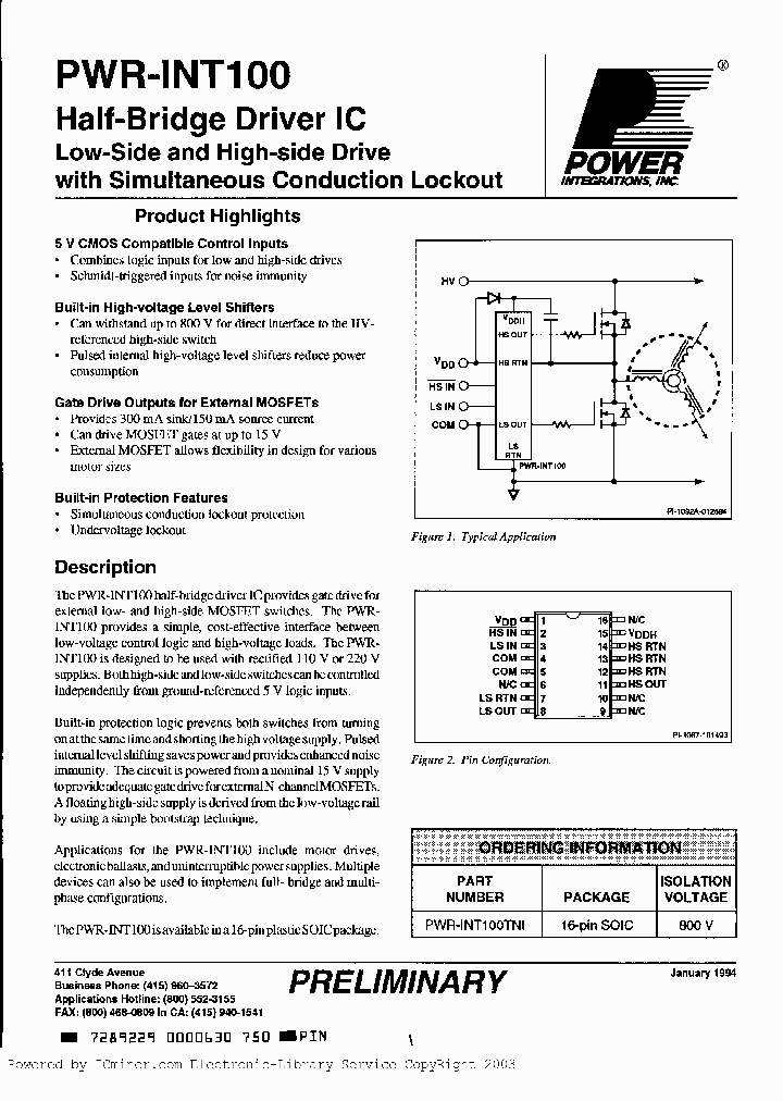 PWR-INT100TNI_2275212.PDF Datasheet