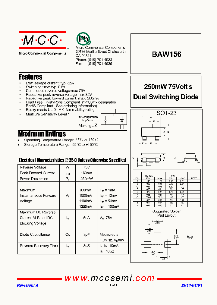 BAW156_2290530.PDF Datasheet