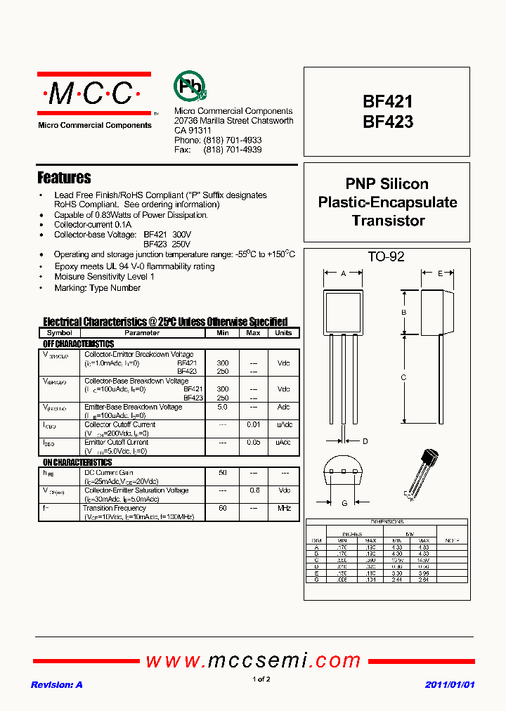 BF421_2291706.PDF Datasheet