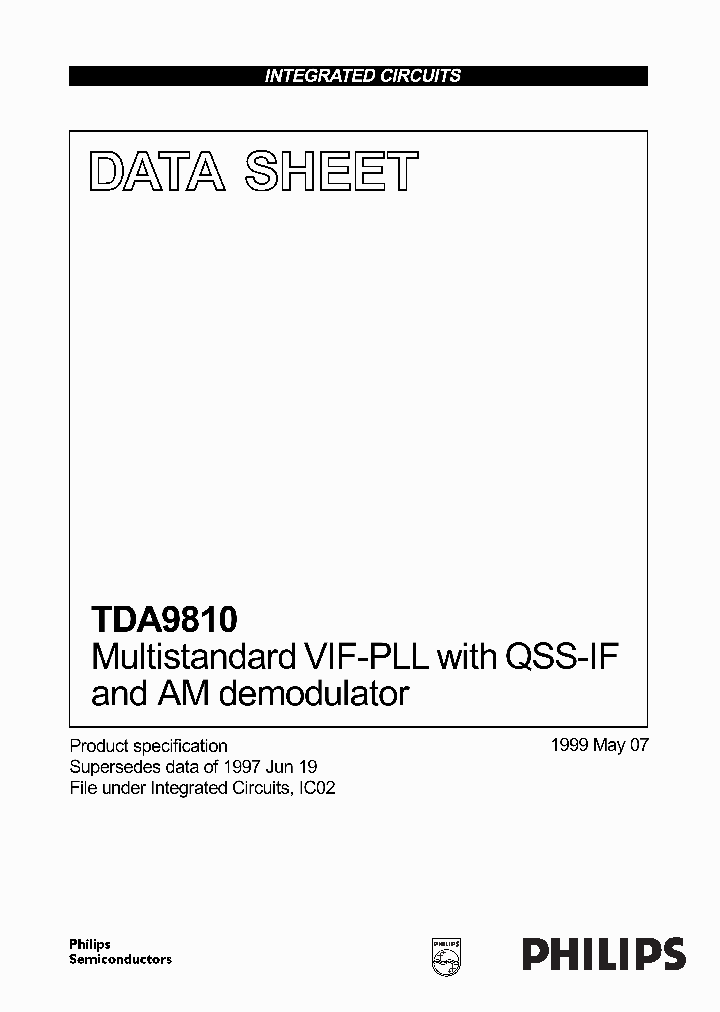 TDA9810T_2301305.PDF Datasheet