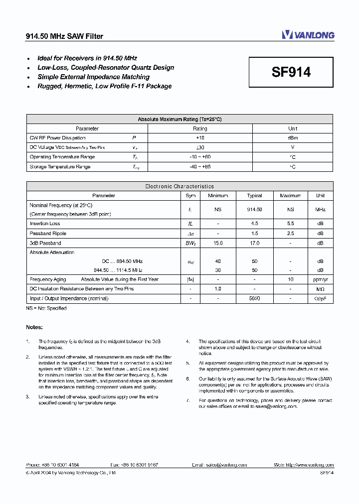 SF914_2311256.PDF Datasheet