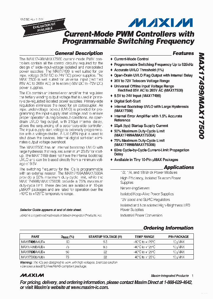 MAX17500_2326097.PDF Datasheet