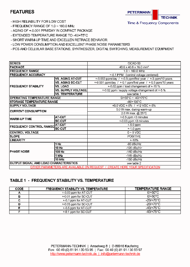 OCXO-50_2329189.PDF Datasheet