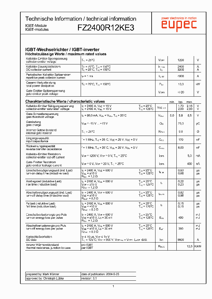 FZ2400R12KE3_2328756.PDF Datasheet