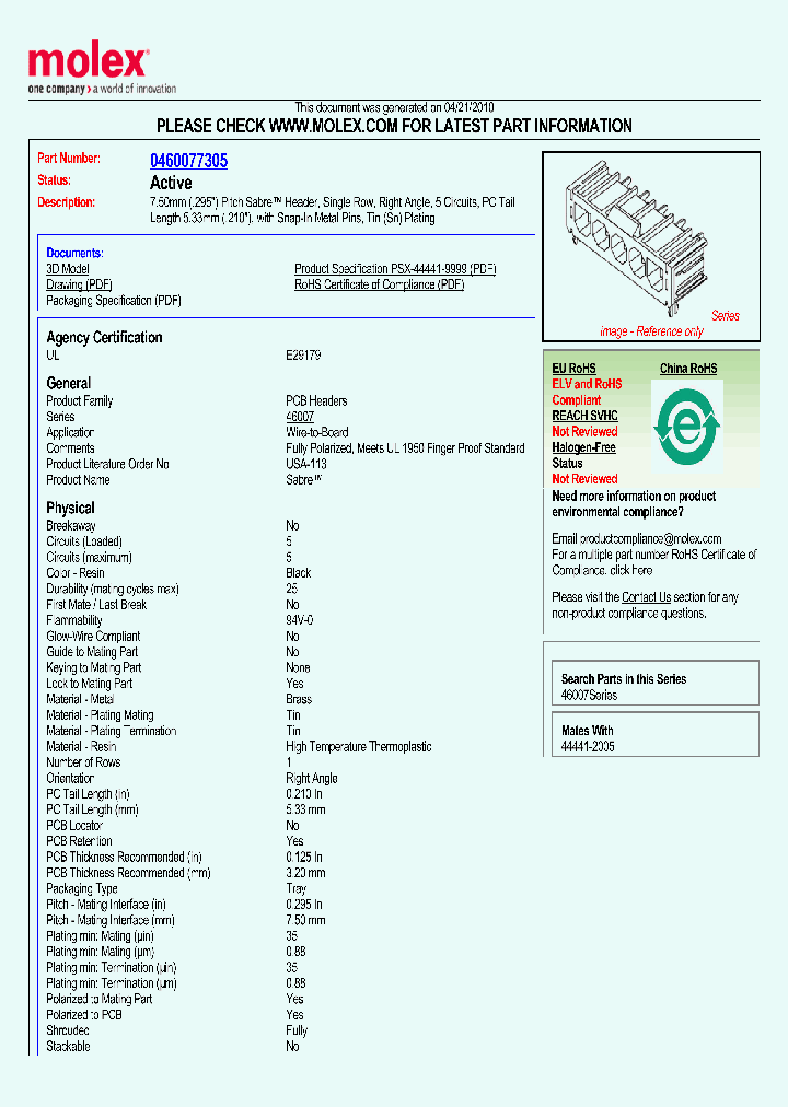 46007-7305_2329964.PDF Datasheet