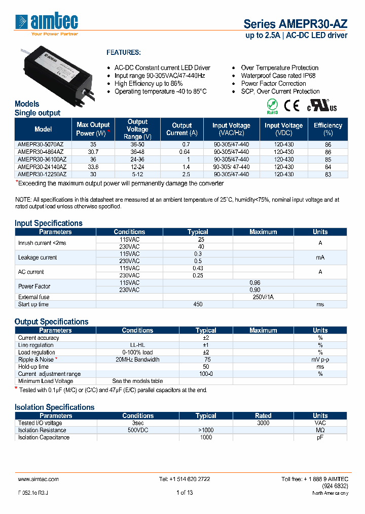 AMEPR30-12250AZ_2332938.PDF Datasheet