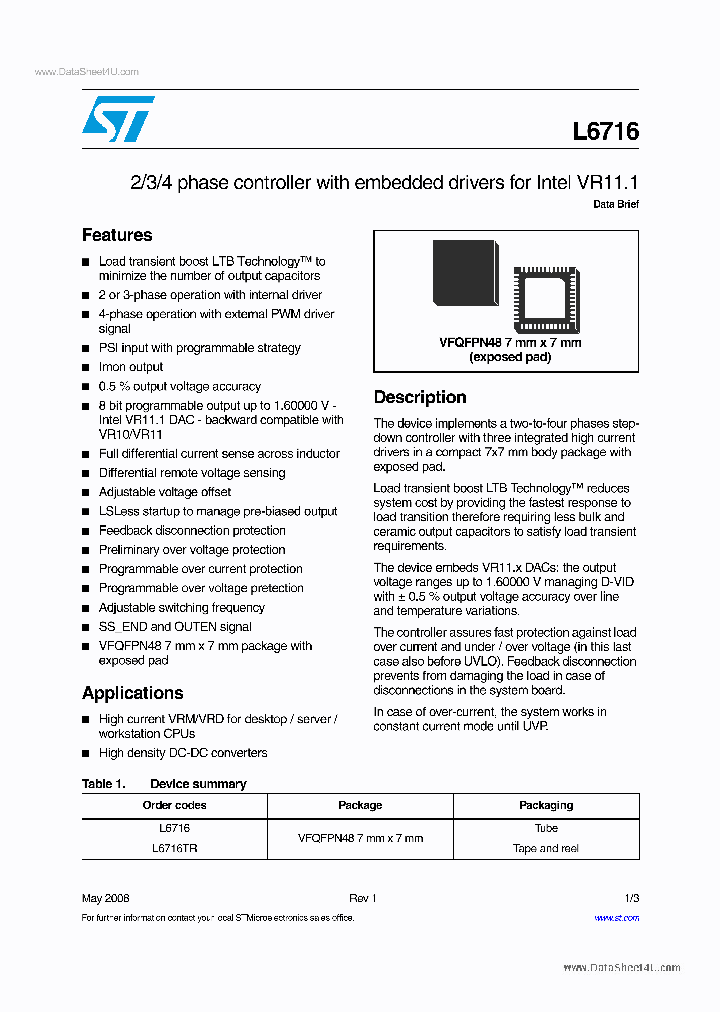 L6716_2346986.PDF Datasheet