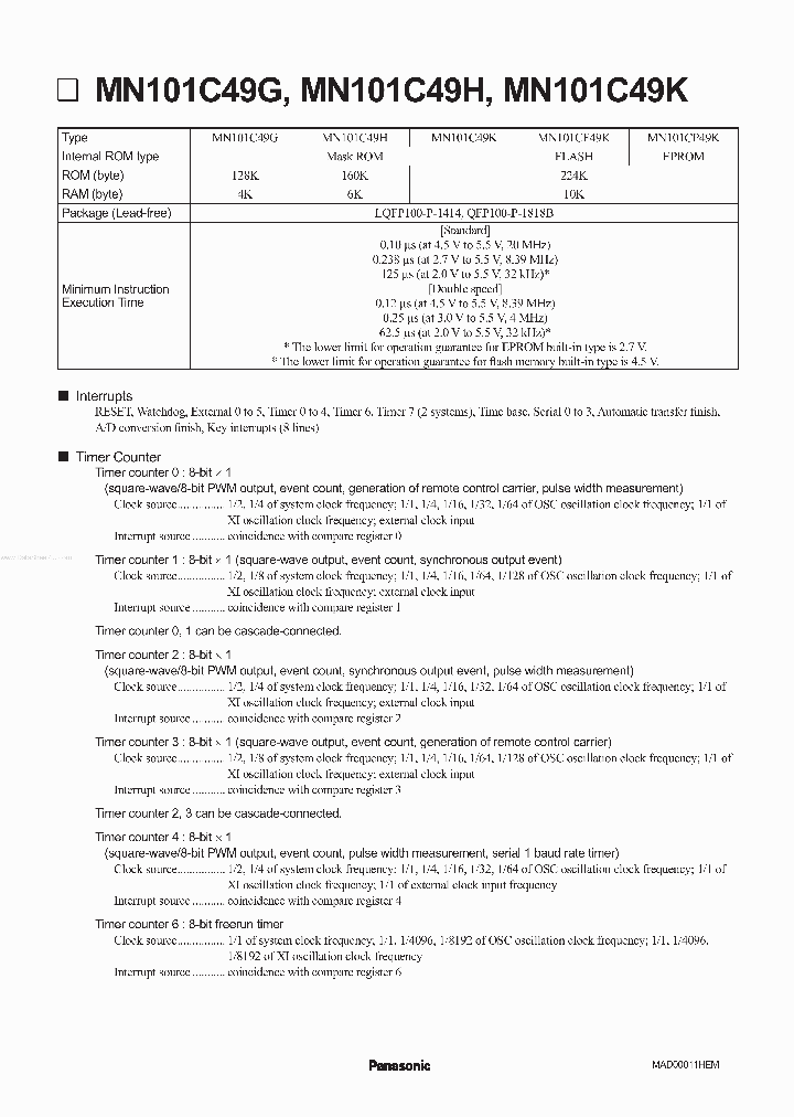 MN101CP49G_2365349.PDF Datasheet