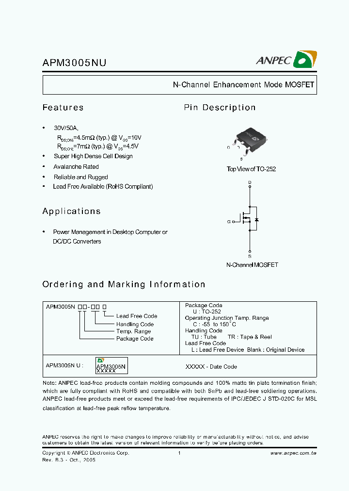 APM3005NUC-TU_2400892.PDF Datasheet